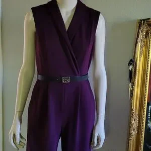 Calvin Klein purple jumpsuit